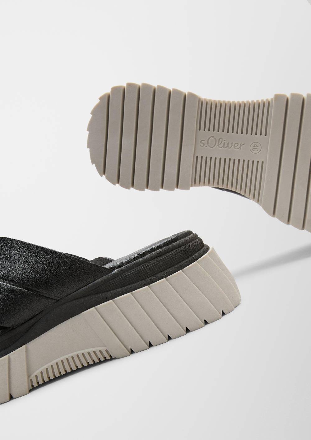 S.Oliver Pantoletten In Leder-Optik