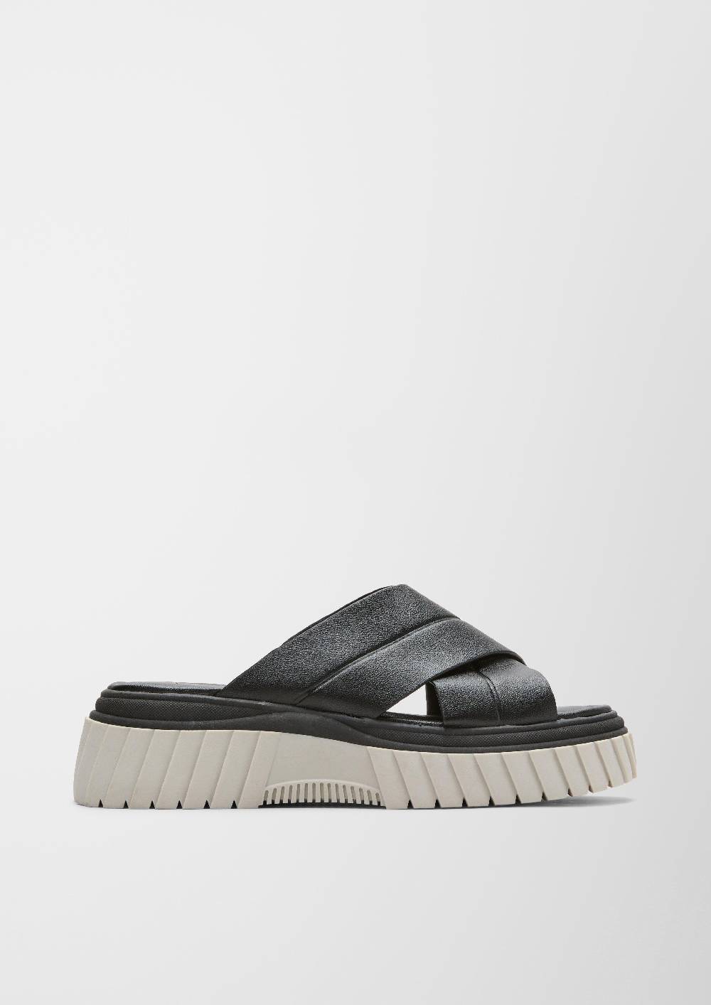 S.Oliver Pantoletten In Leder-Optik