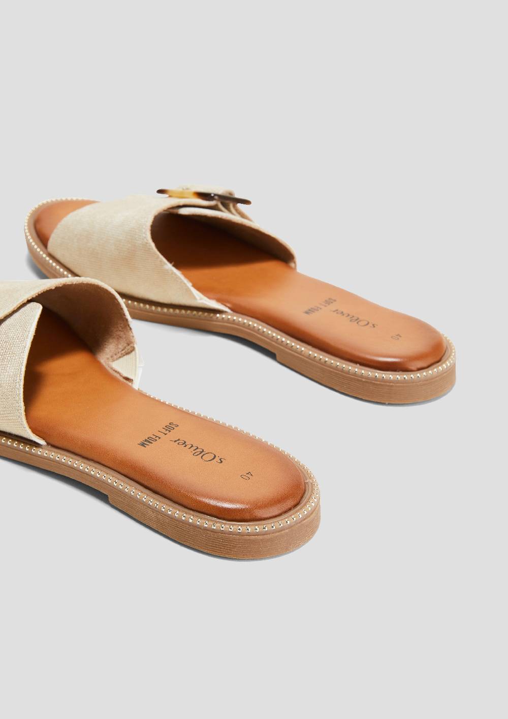 S.Oliver Pantoletten In Leder-Optik