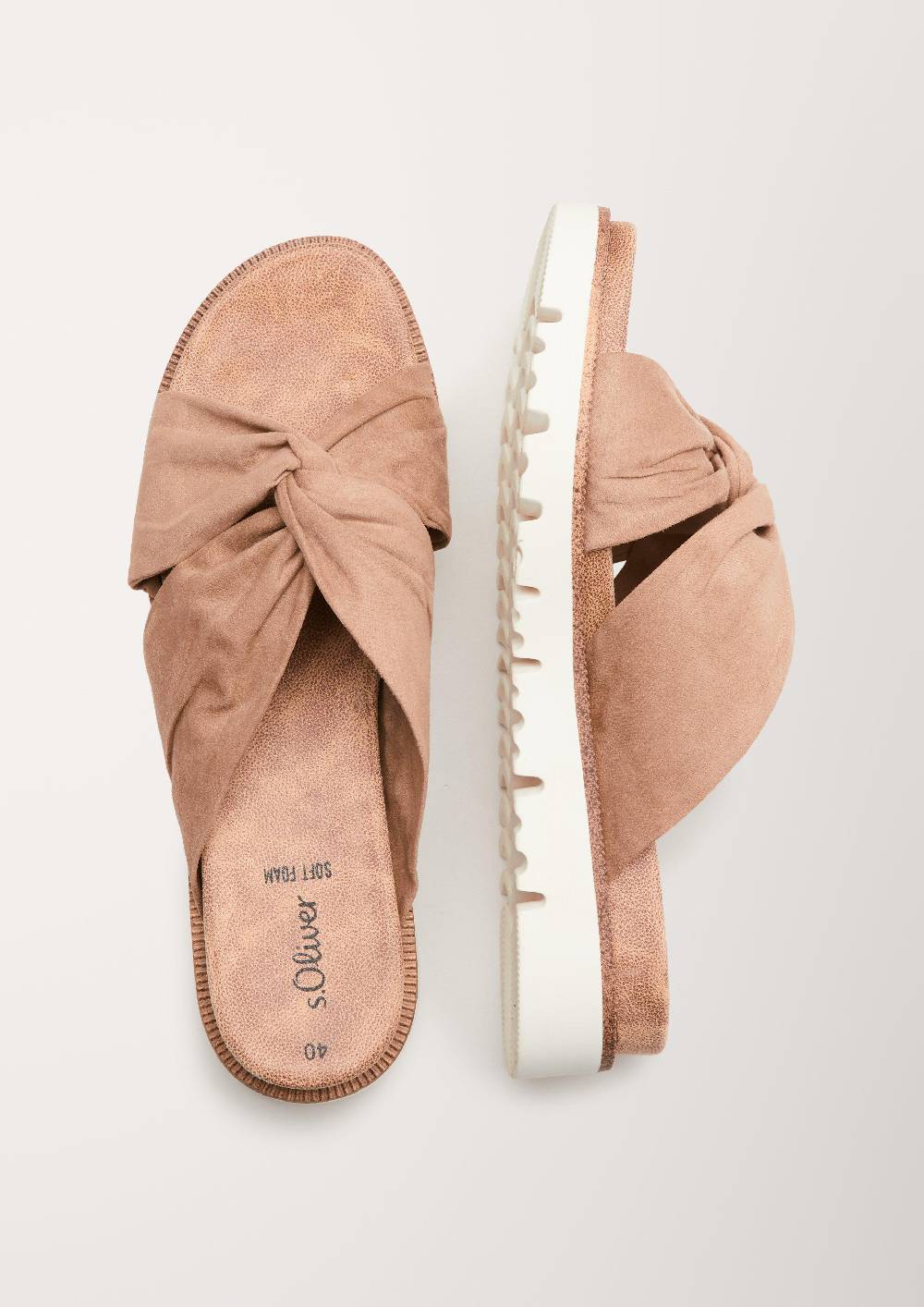 S.Oliver Pantoletten In Leder-Optik