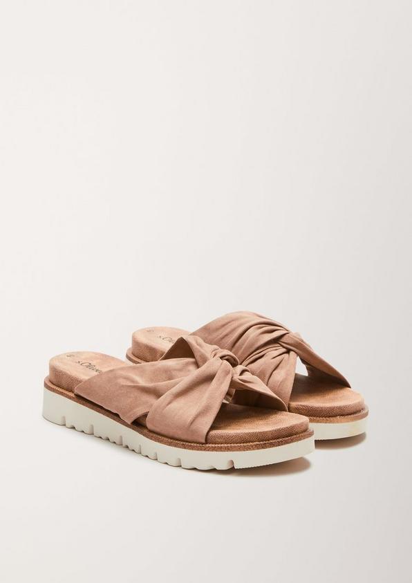 S.Oliver Pantoletten in Leder-Optik