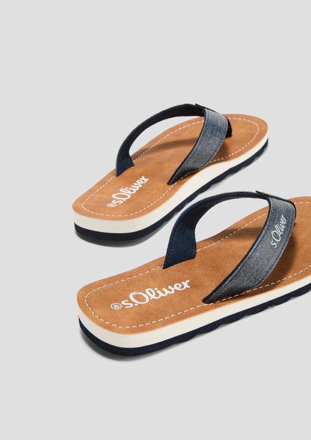 S.Oliver Pantoletten Mit Logoschriftzug