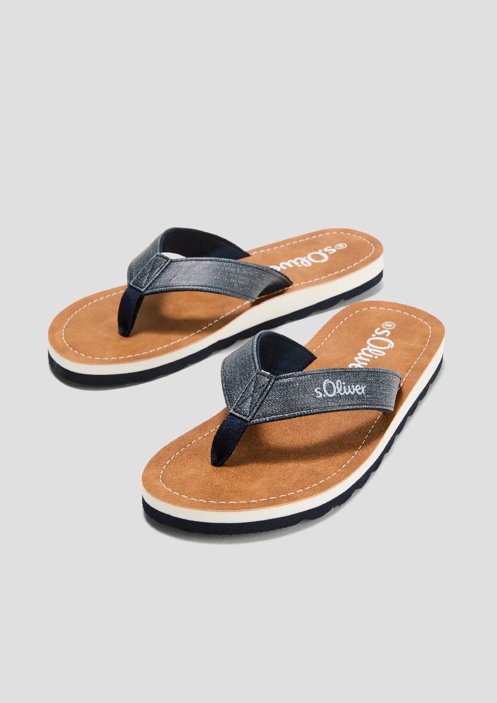 S.Oliver Pantoletten Mit Logoschriftzug