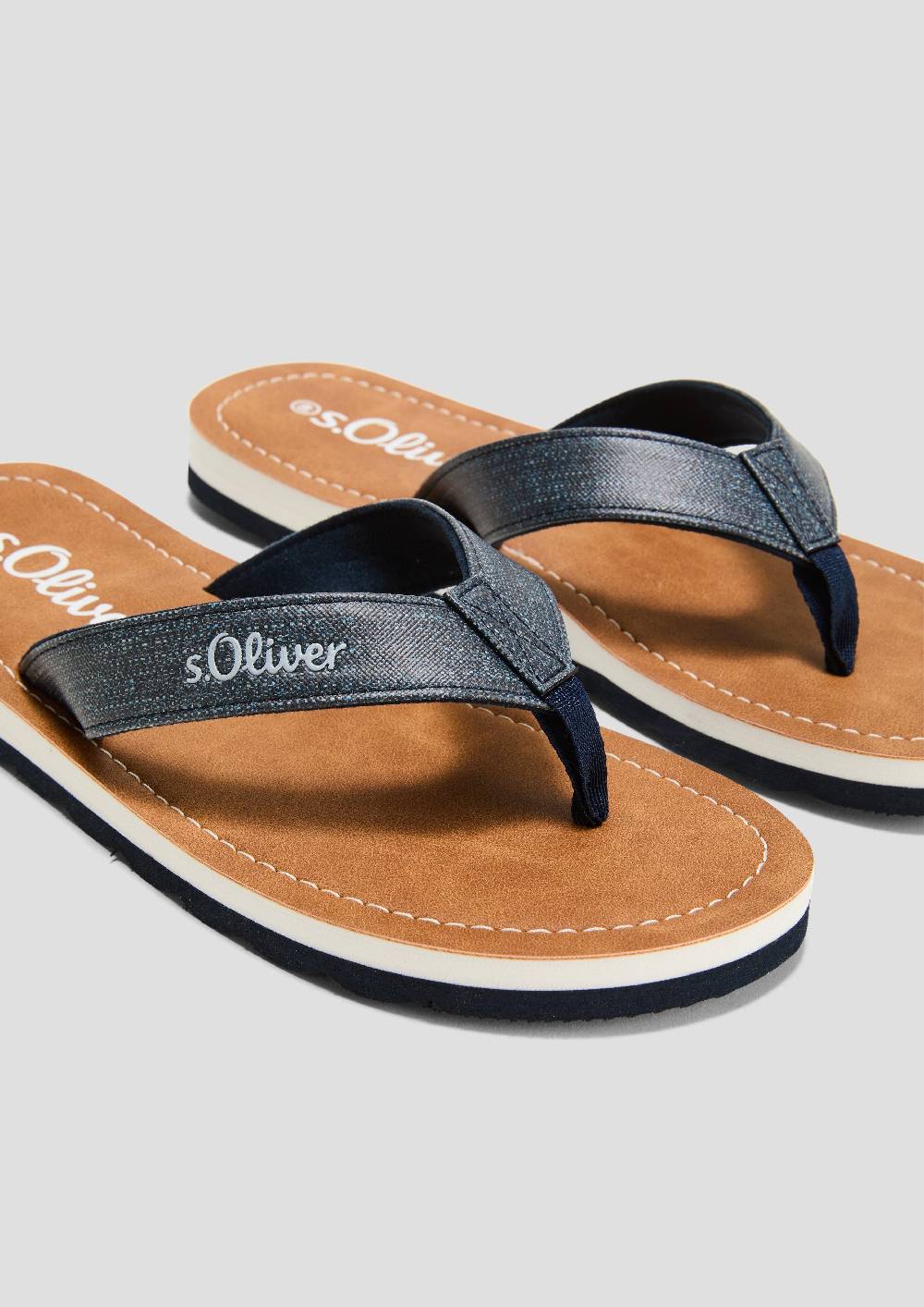 S.Oliver Pantoletten Mit Logoschriftzug