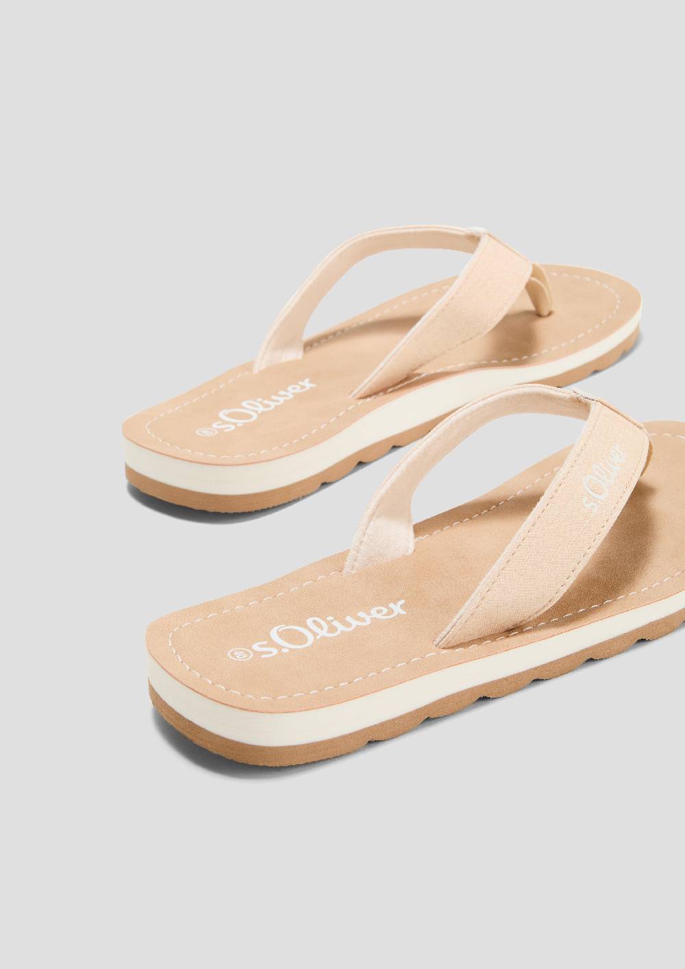 S.Oliver Pantoletten Mit Logoschriftzug