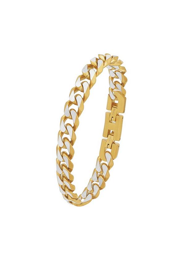 S.Oliver Panzerarmband in Bicolor-Optik