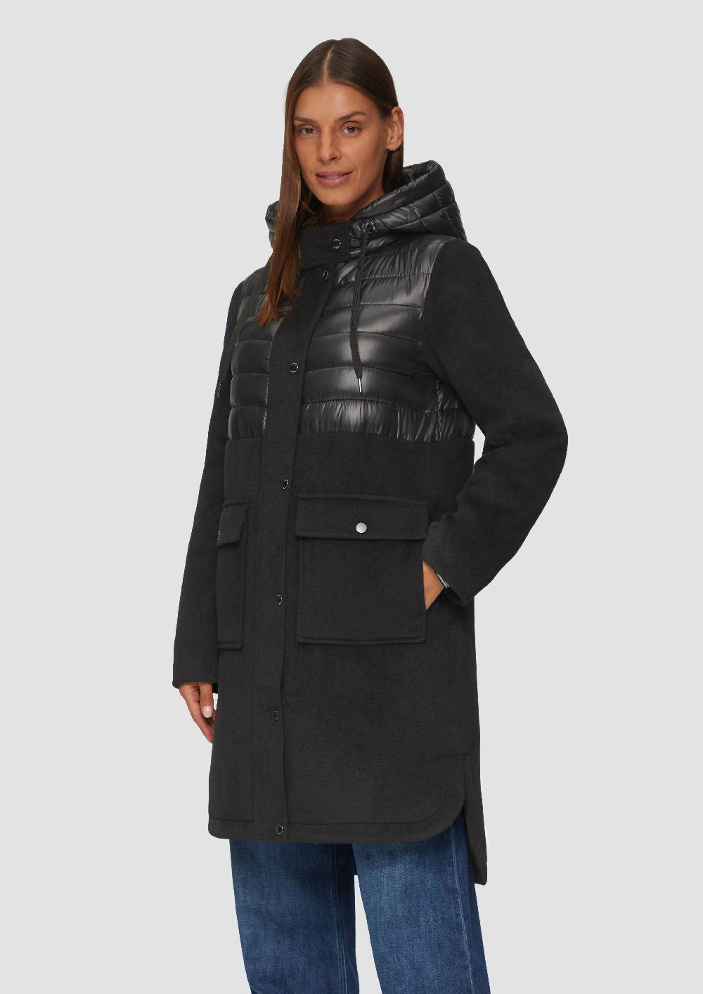 S.Oliver Parka Im Fabricmix