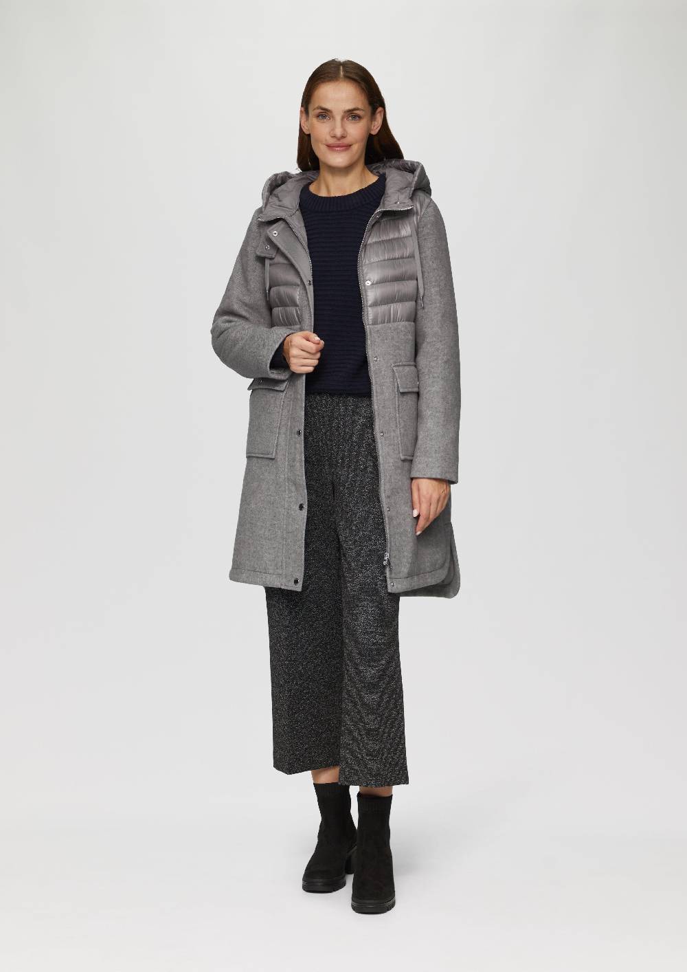 S.Oliver Parka Im Fabricmix