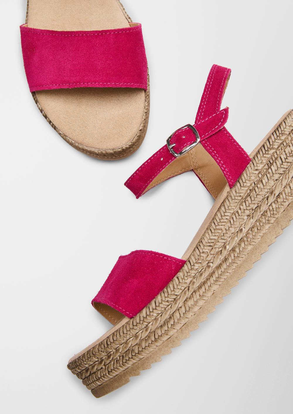 S.Oliver Plateau-Sandalen Aus Leder