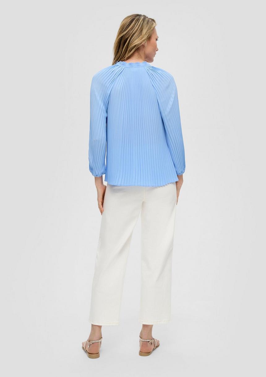 S.Oliver Plissee-Bluse Mit Volant