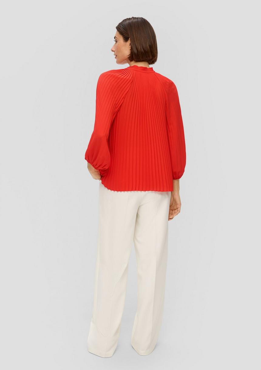 S.Oliver Plissee-Bluse Mit Volant