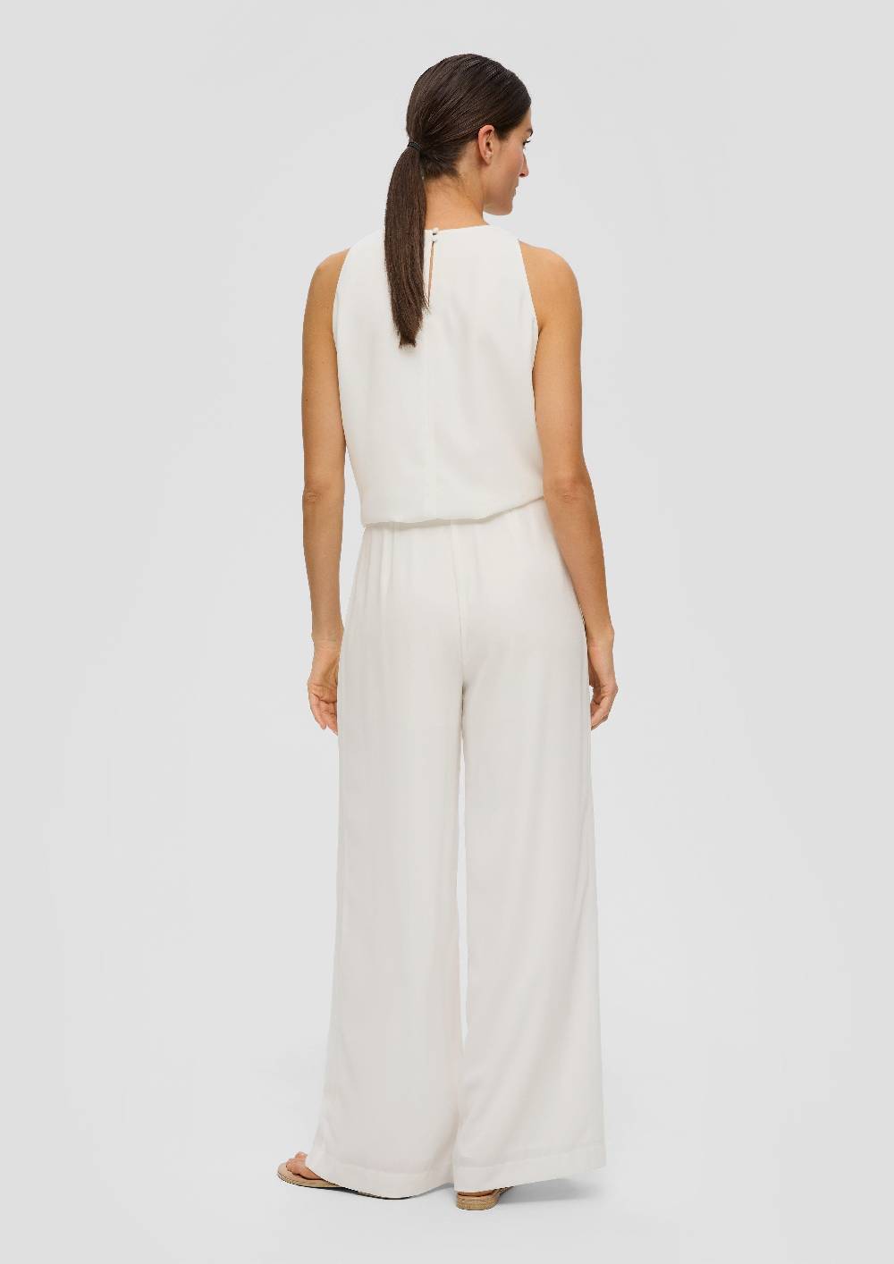 S.Oliver Plissierte Wide-Leg-Hose Aus Crêpe