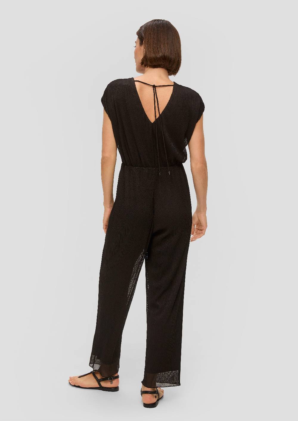 S.Oliver Plissierter Jumpsuit Aus Mesh