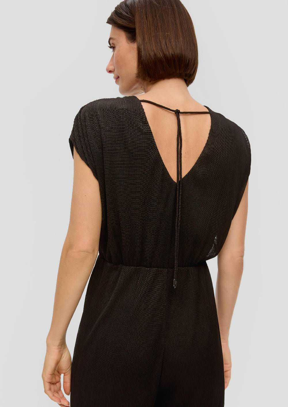 S.Oliver Plissierter Jumpsuit Aus Mesh