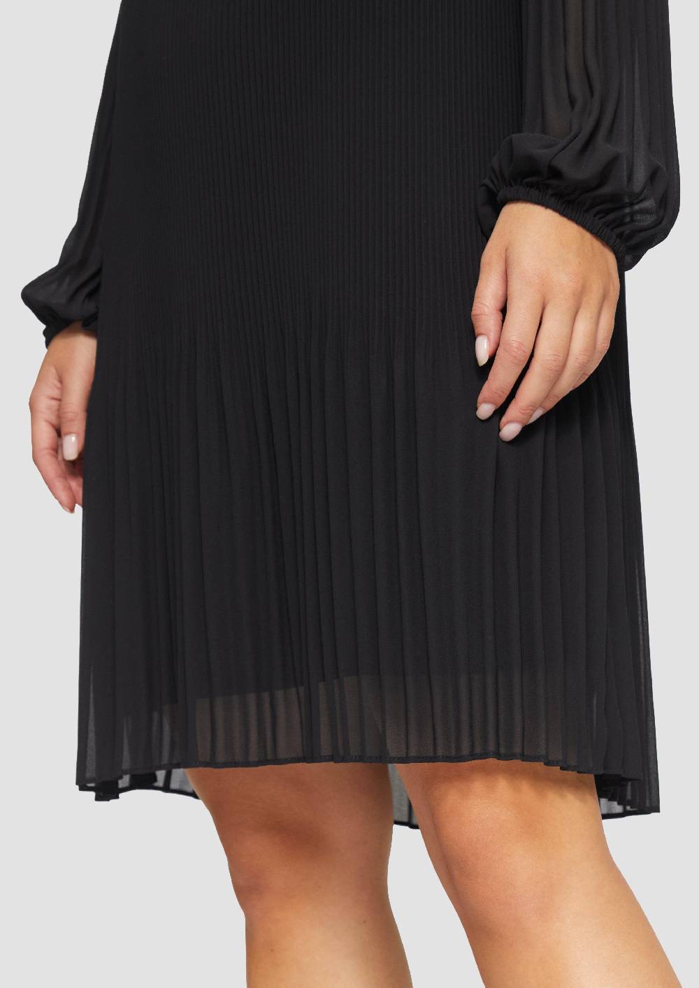 S.Oliver Plissiertes Chiffonkleid