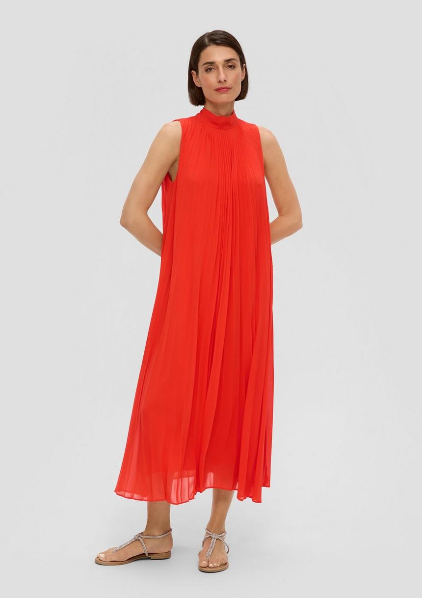 S.Oliver Plissiertes Chiffonkleid
