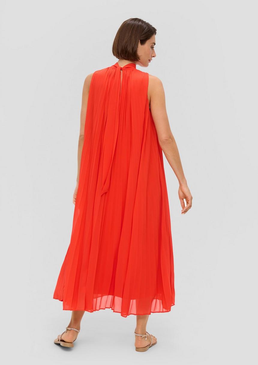 S.Oliver Plissiertes Chiffonkleid