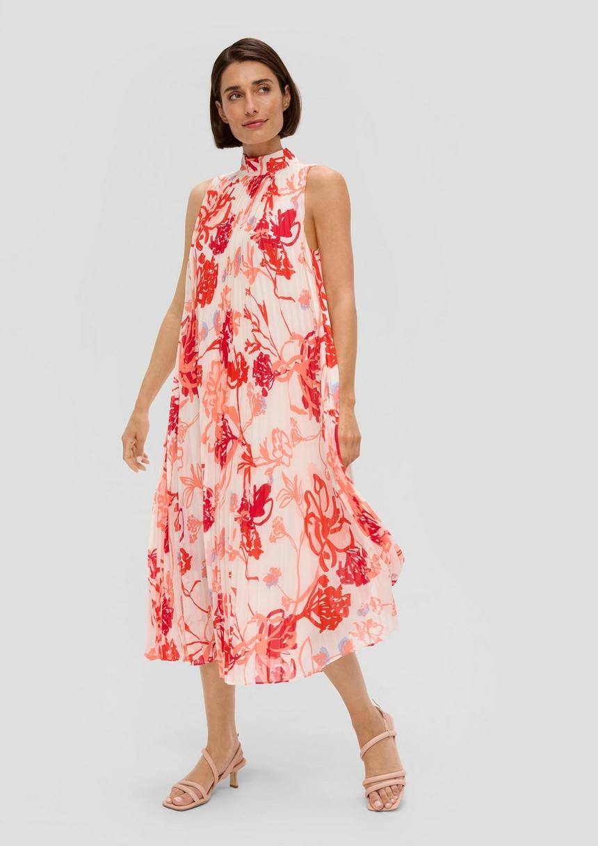 S.Oliver Plissiertes Chiffonkleid