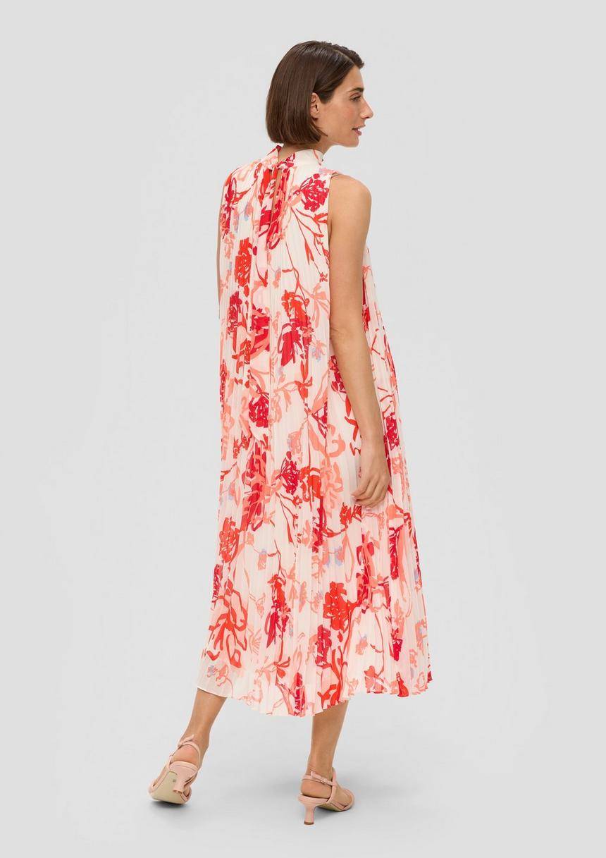 S.Oliver Plissiertes Chiffonkleid