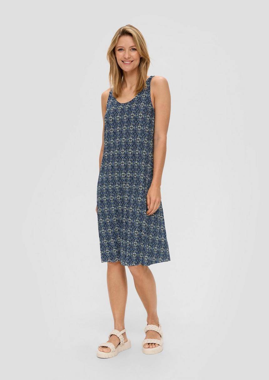 S.Oliver Plissiertes Jersey-Kleid Im Relaxed Fit