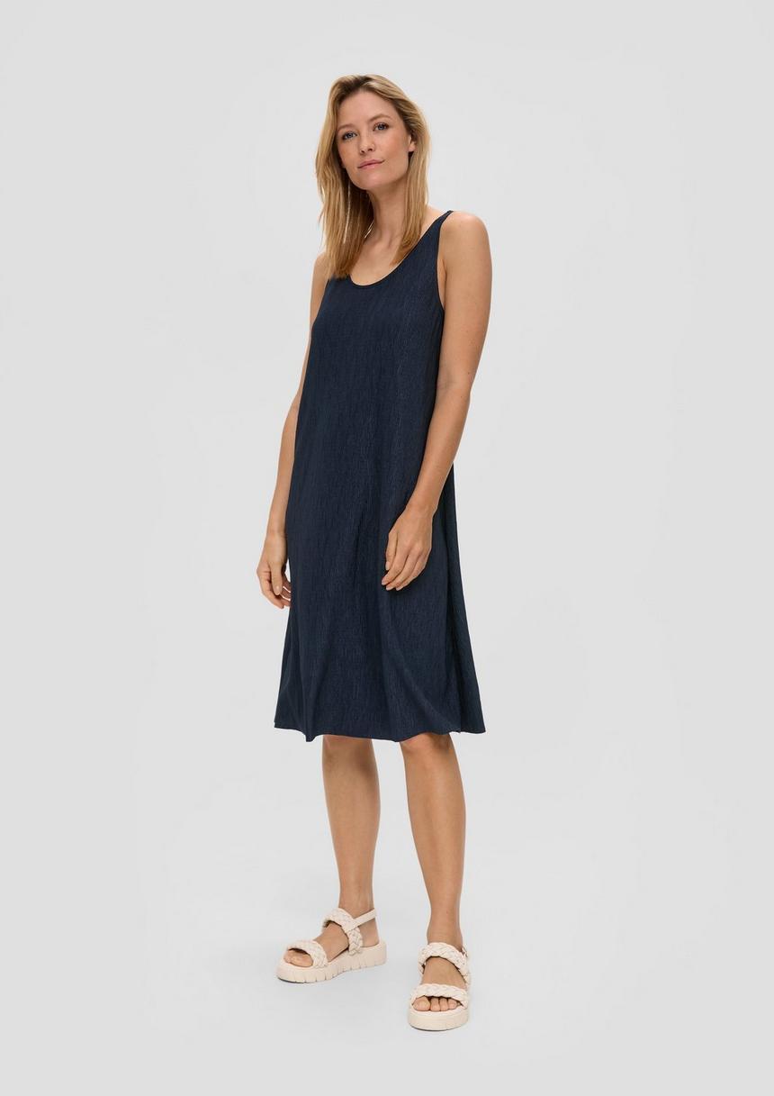 S.Oliver Plissiertes Jersey-Kleid Im Relaxed Fit