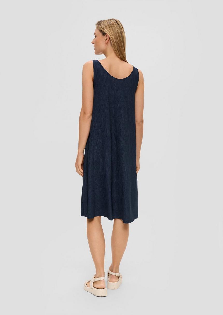 S.Oliver Plissiertes Jersey-Kleid Im Relaxed Fit