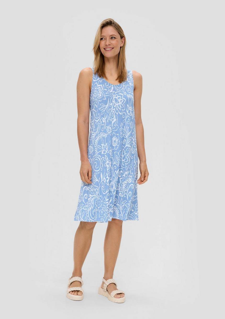 S.Oliver Plissiertes Jersey-Kleid Im Relaxed Fit