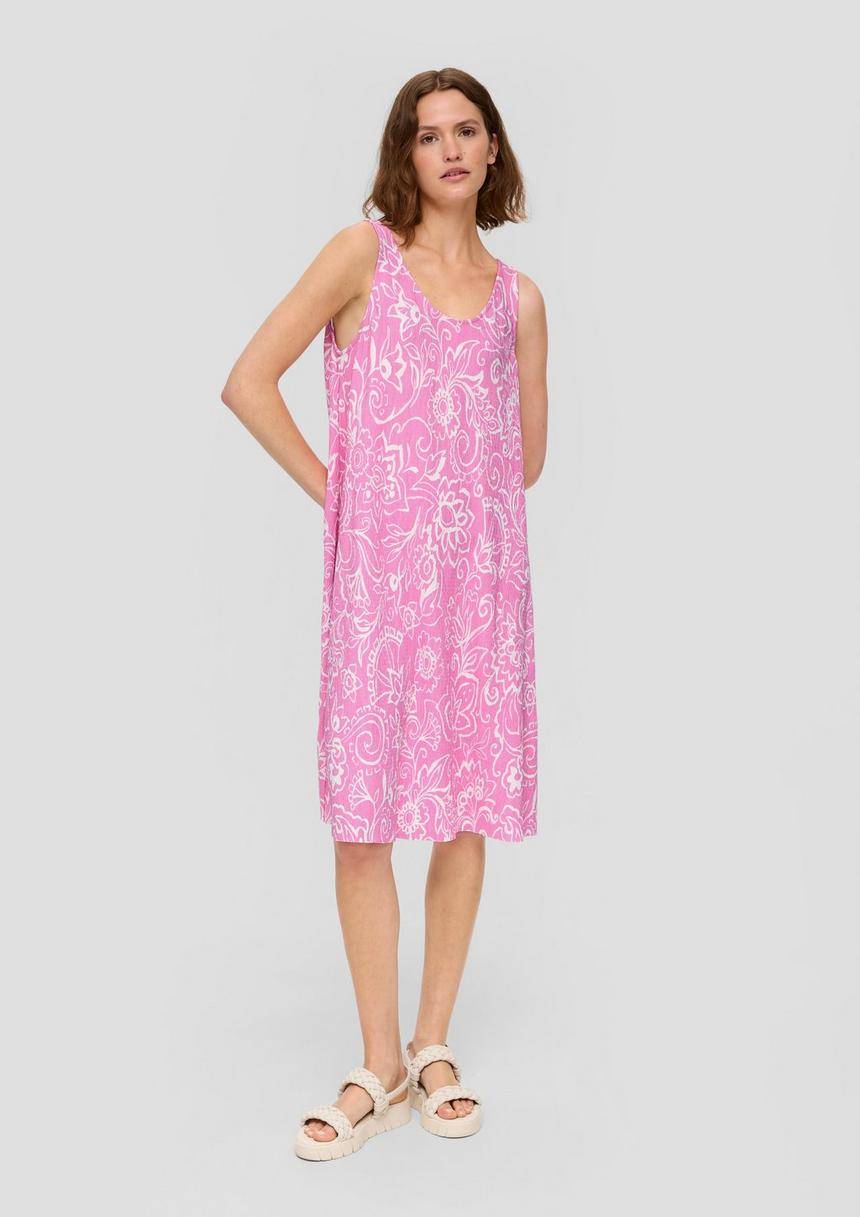 S.Oliver Plissiertes Jersey-Kleid Im Relaxed Fit