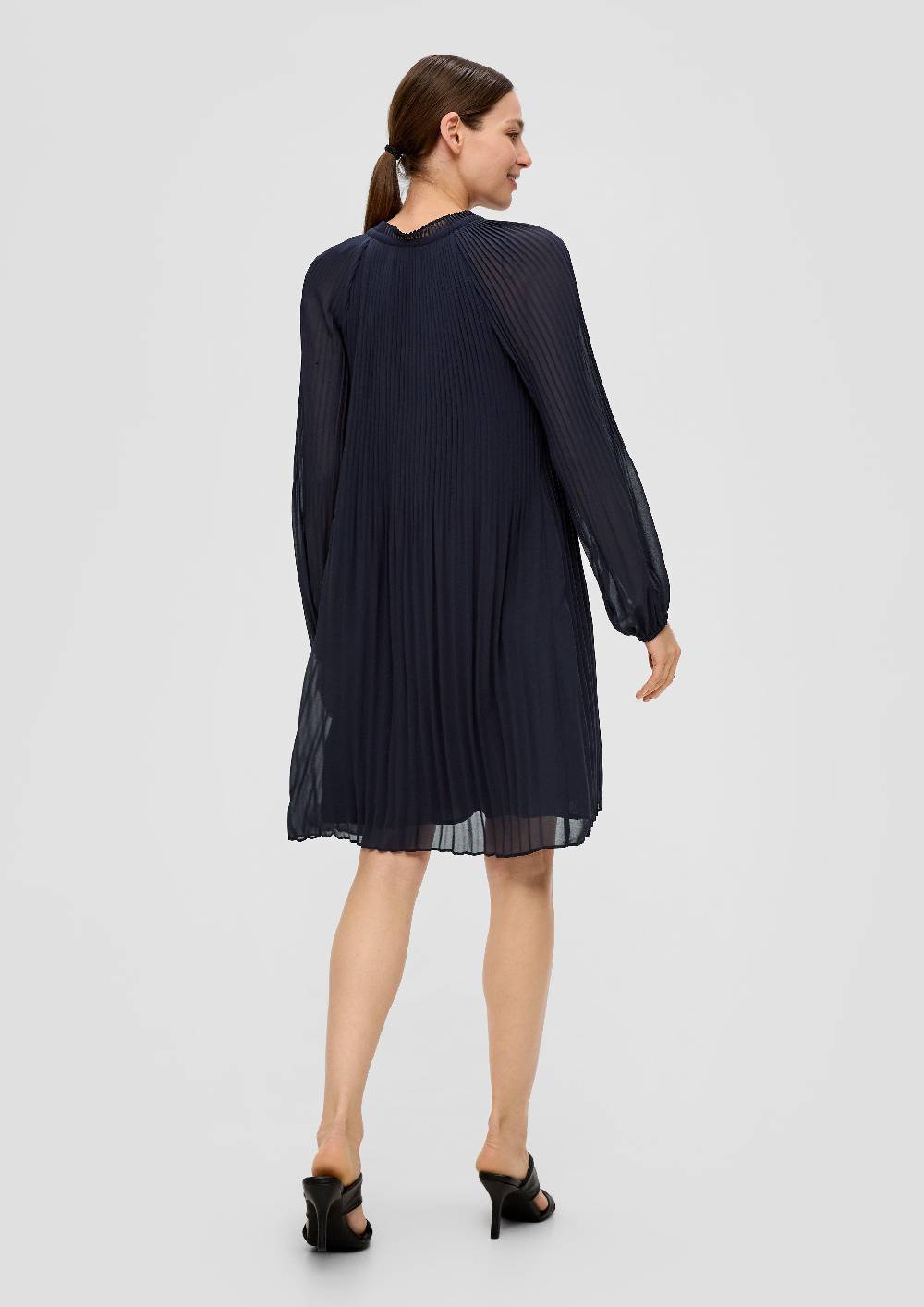S.Oliver Plissiertes Kleid Aus Chiffon