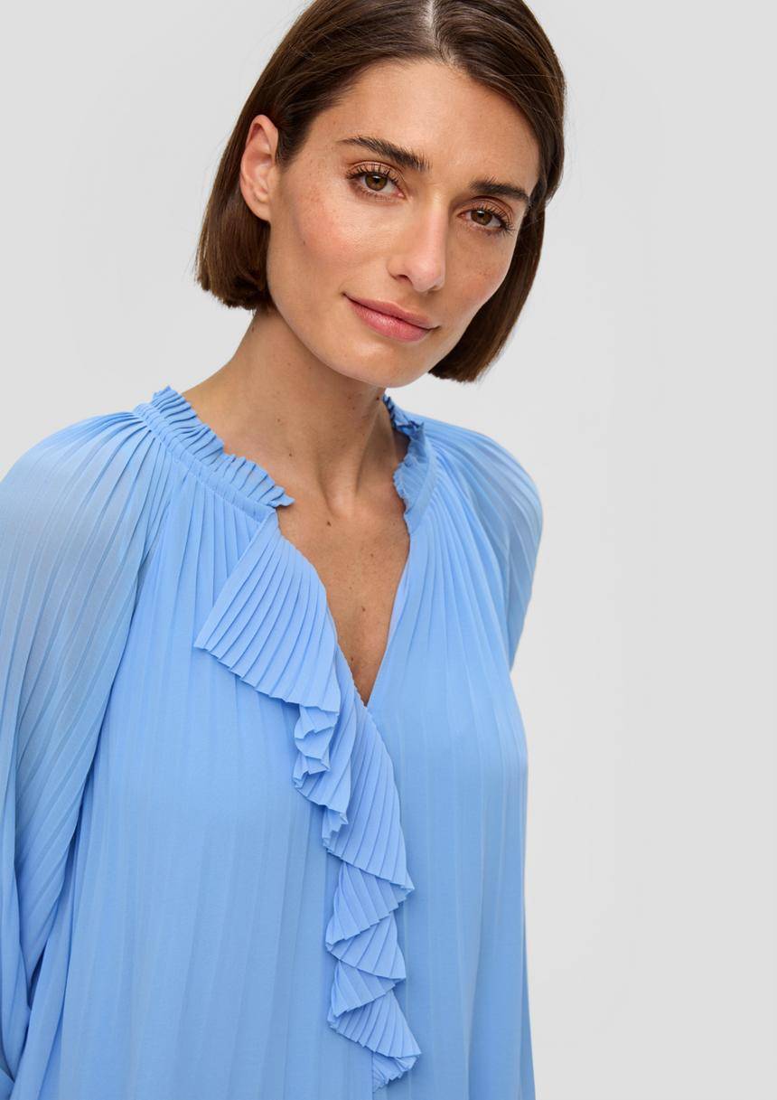 S.Oliver Plissiertes Kleid Aus Chiffon