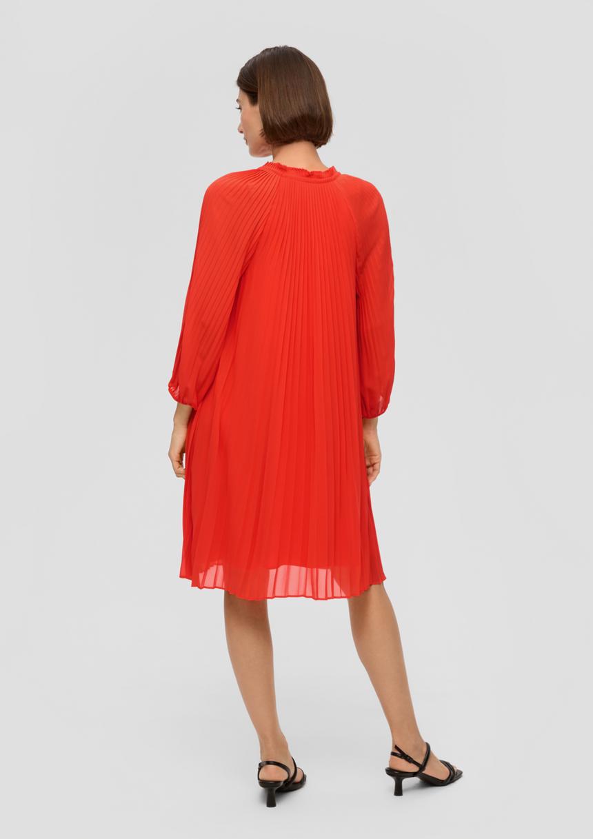 S.Oliver Plissiertes Kleid Aus Chiffon
