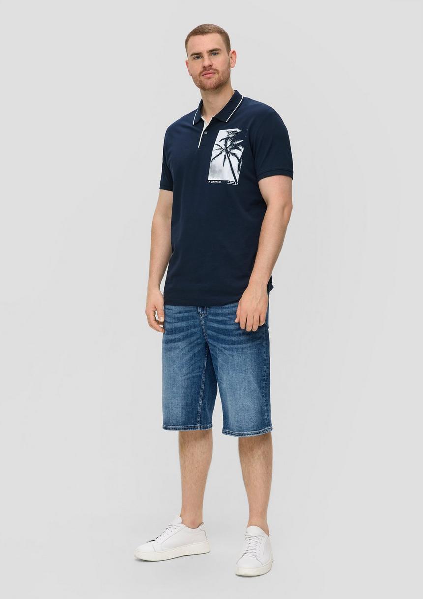 S.Oliver Poloshirt Aus Baumwolle Mit Frontprint