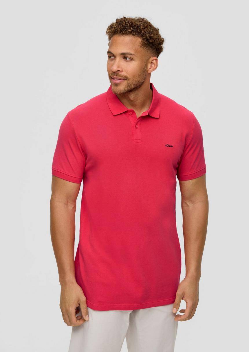 S.Oliver Poloshirt aus Baumwolle mit Logo-Detail