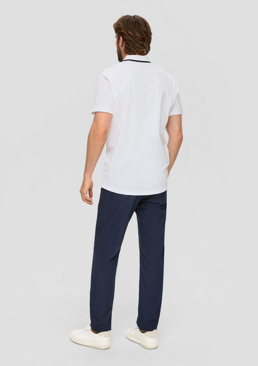 S.Oliver Poloshirt Aus Baumwollmix Mit Logo-Detail