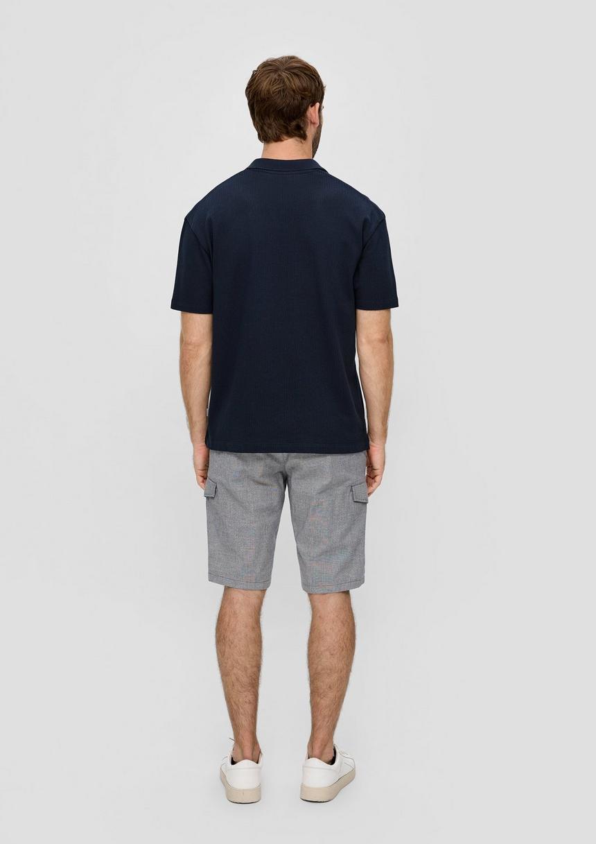 S.Oliver Poloshirt Aus Jacquard Mit Offenem Kragen