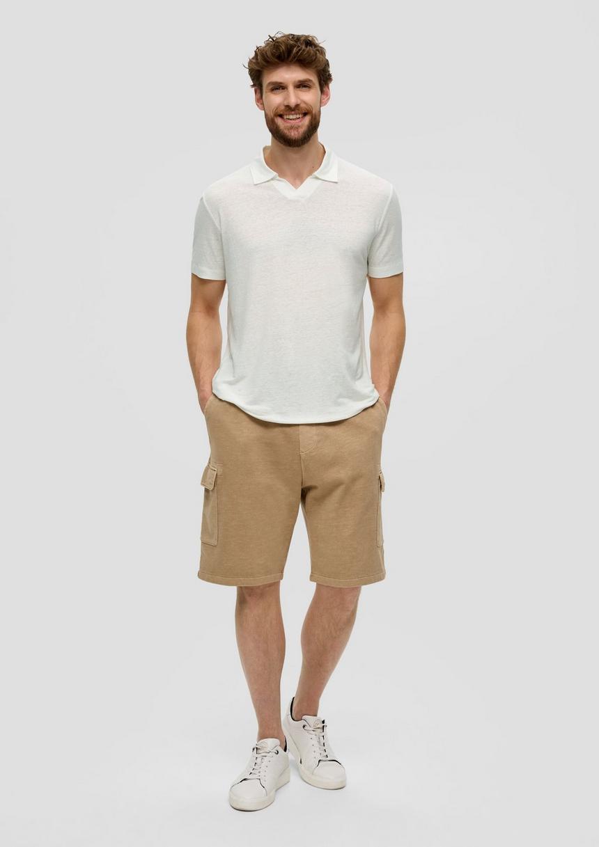 S.Oliver Poloshirt Aus Leinenmix