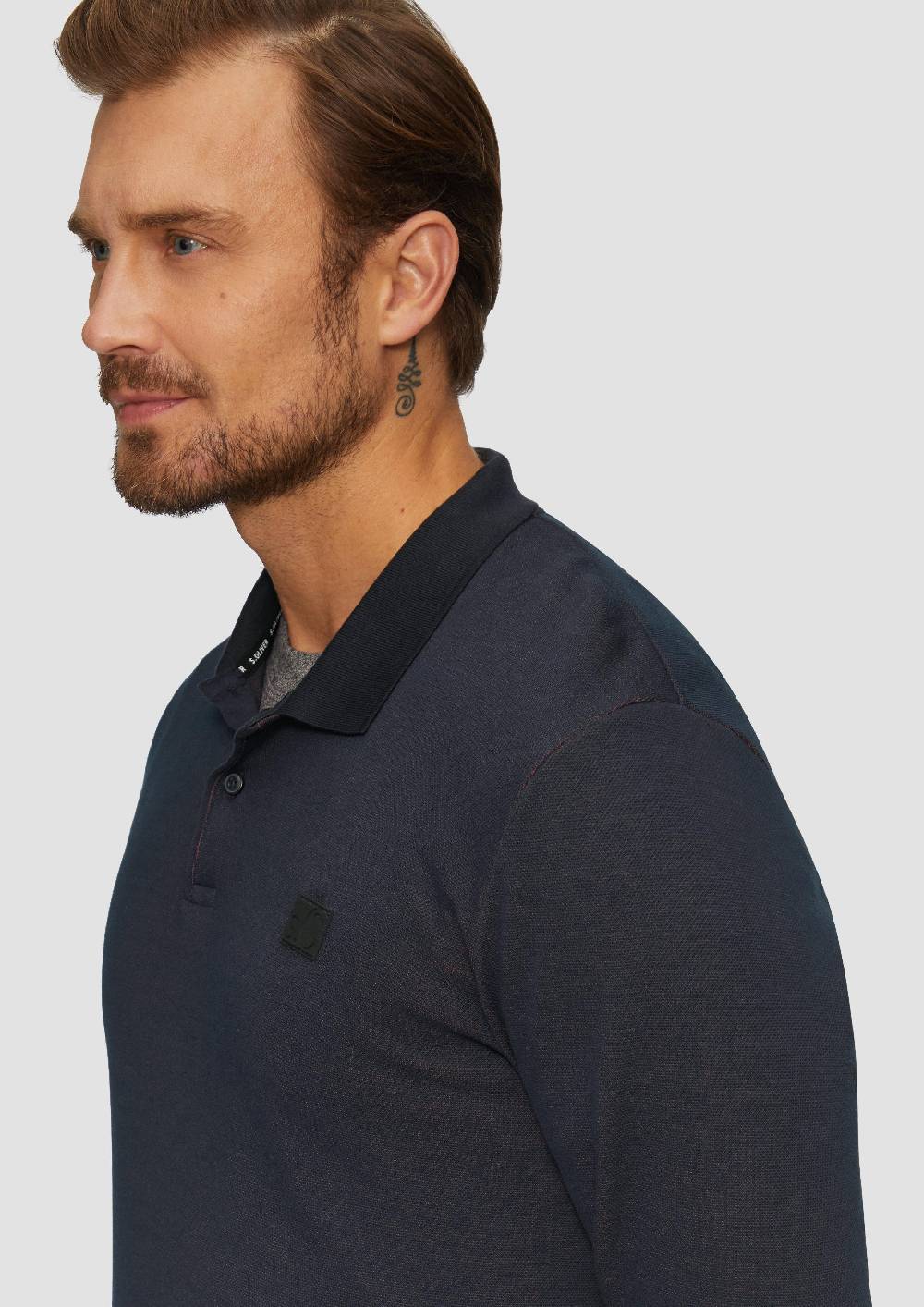 S.Oliver Poloshirt Aus Zweifarbigem Piqué