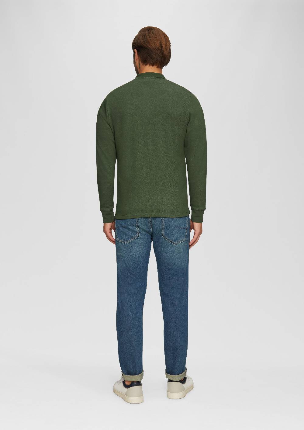 S.Oliver Poloshirt Aus Zweifarbigem Piqué