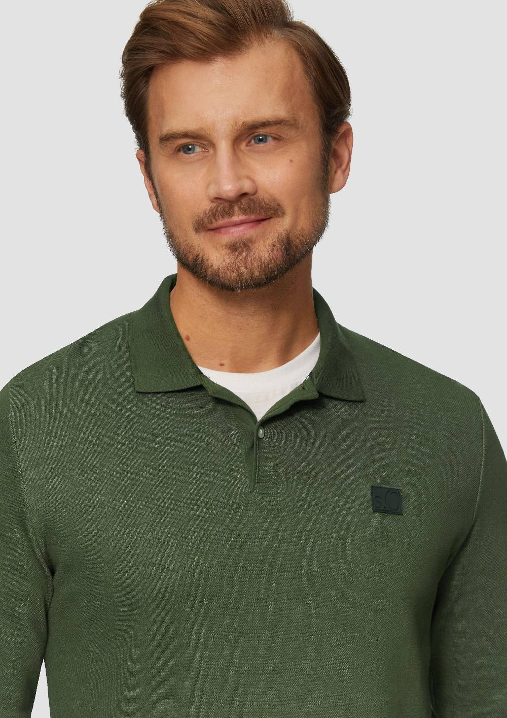 S.Oliver Poloshirt Aus Zweifarbigem Piqué
