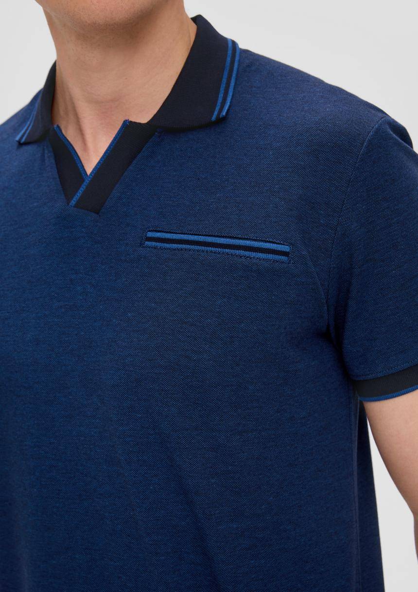 S.Oliver Poloshirt In Melierter Optik