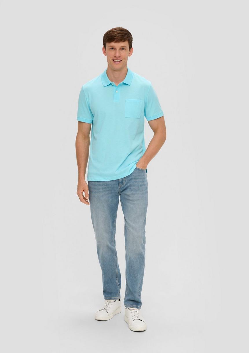 S.Oliver Poloshirt In Melierter Optik