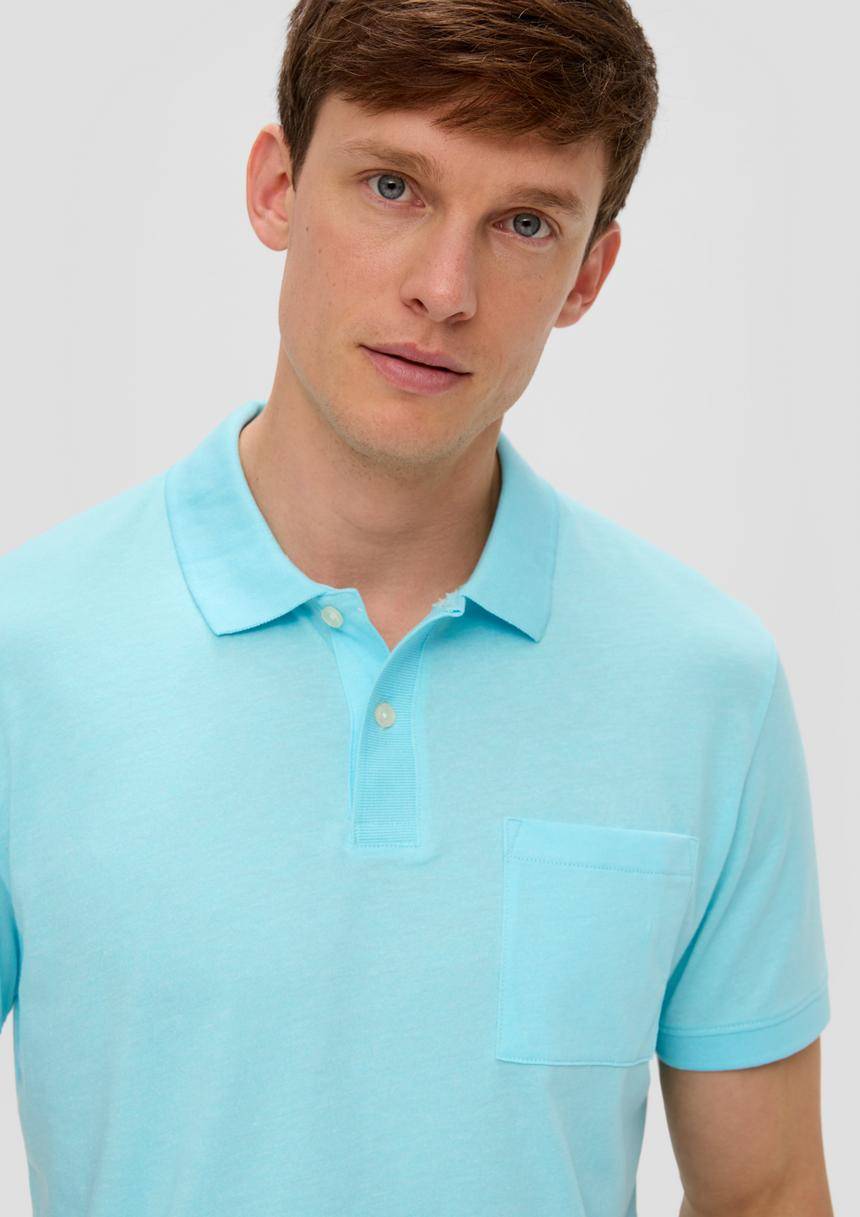 S.Oliver Poloshirt In Melierter Optik