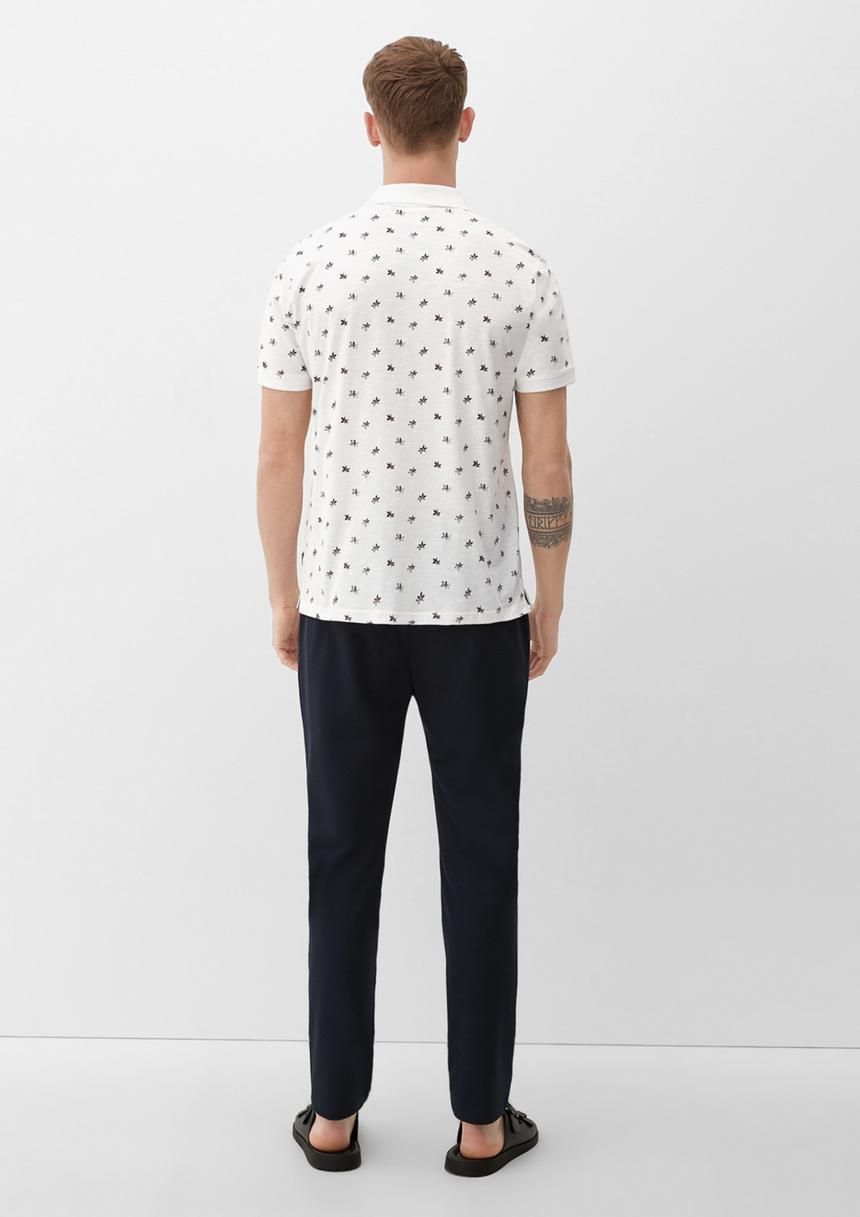 S.Oliver Poloshirt Mit Allover-Print