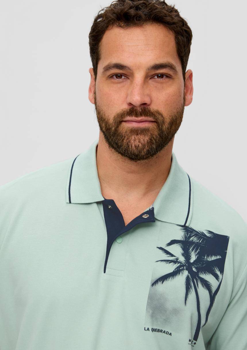 S.Oliver Poloshirt Mit Frontprint