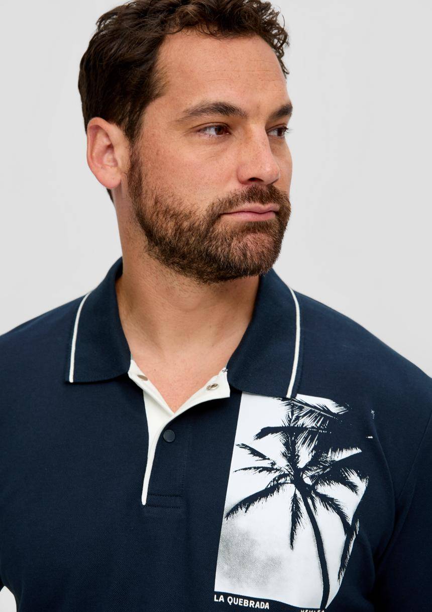 S.Oliver Poloshirt Mit Frontprint