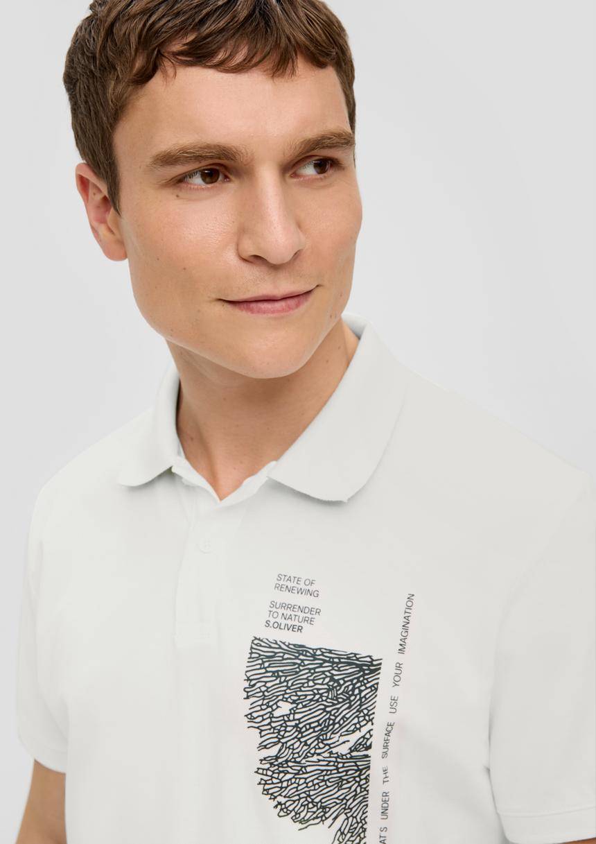 S.Oliver Poloshirt Mit Grafik-Print