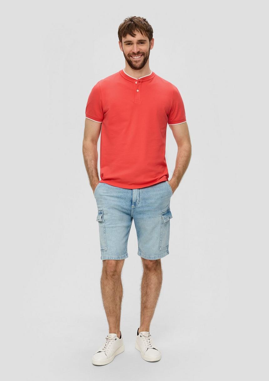 S.Oliver Poloshirt Mit Henleyausschnitt