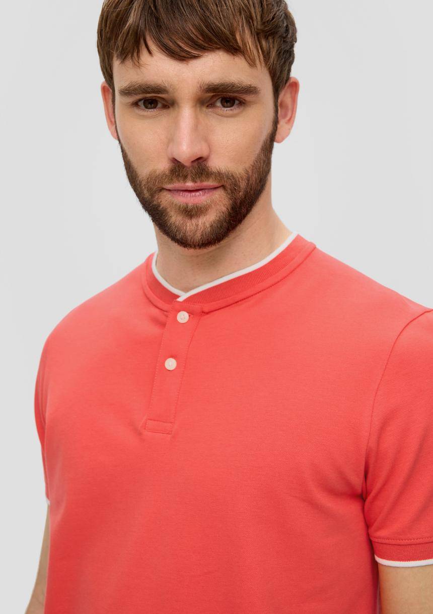 S.Oliver Poloshirt Mit Henleyausschnitt