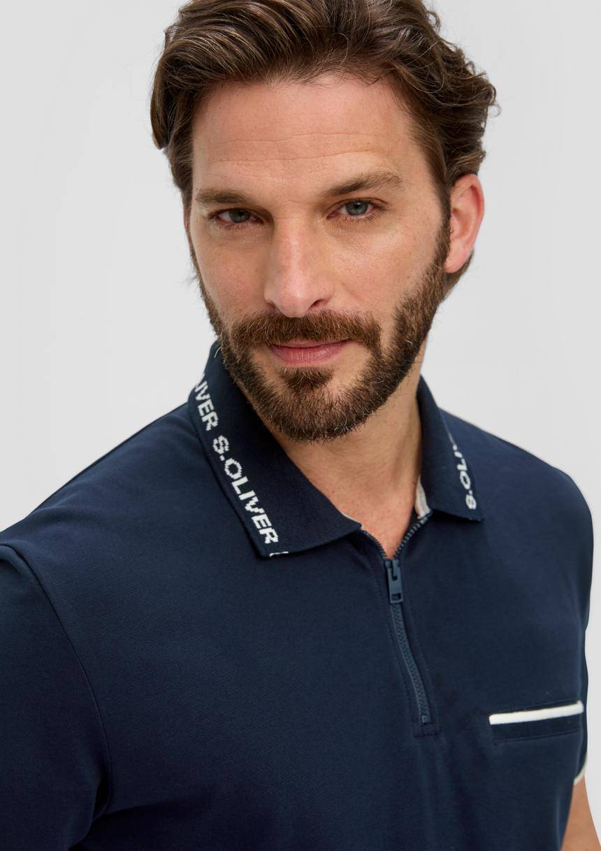 S.Oliver Poloshirt Mit Logo-Kragen