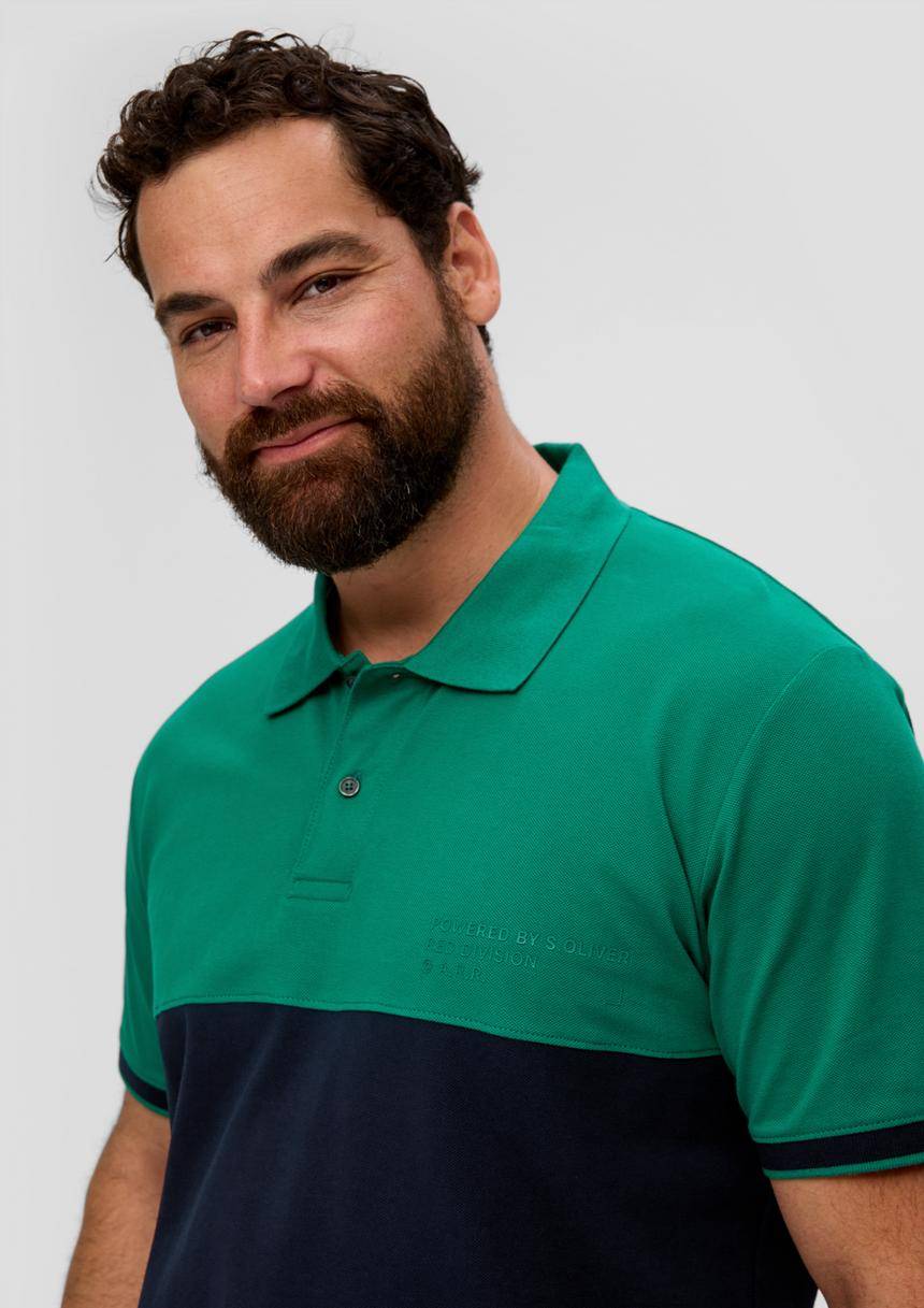 S.Oliver Poloshirt Mit Statement-Print